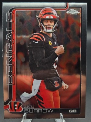 Joe Burrow 2025 Topps Chrome Base #61 Cincinnati Bengals