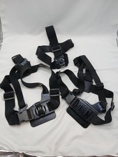 GoPro 2 Chest Mounts And 1 Head Harness Adjustable Sizes Black Used