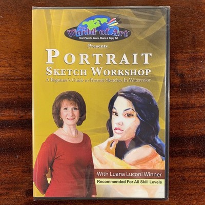 Watercolor Painting Portrait Sketch Workshop with Luana Luconi Winner DVD NEW