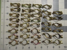 Lot of 35+ Assorted Vintage Curtain Clips Painted