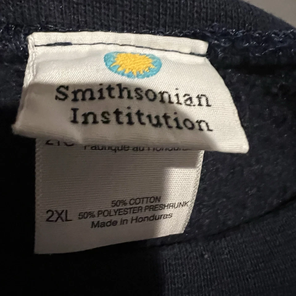 Smithsonian Institution Sudadera Hombres 2XL XXL Azul Washington DC Pullover Foto 3 de 4