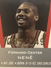 Nene /249 Rookie Topps 2003 BRAZIL 1st ROUND DRAFT KNICKS NUGGETS WIZARDS NENE’