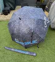 Callaway Ai Smoke Golf Umbrella with Sleeve, Grey/Black/Blue