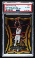 2019-20 Select Premier Level Gold Prizm 5/10 De'Andre Hunter PSA 10 GEM MT 0nr3