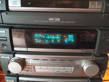 Aiwa Stereo CX-ZR774 AM/FM radio CD CASSETTE RECORD PLAYER 2 speakers REMOTE