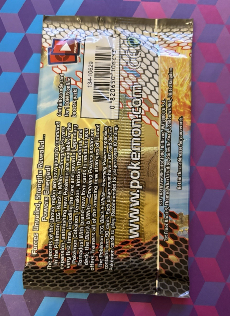 Sealed Pokemon Black & White Emerging Powers Booster Packet Pack NEW Rare  Card | eBay