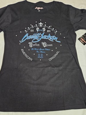 Barett-Jackson Vtg Womens 2XL Auction Queen Tee Blue And Glitter Letterings 