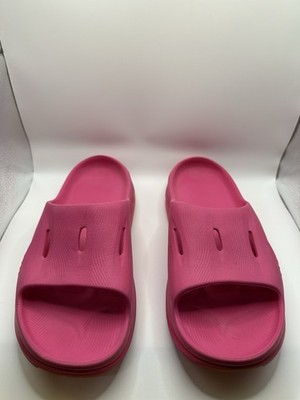 Hoka Ora Recovery Slide 3 Neon Rose Pink . Unisex Men s Size 11. - Women s 13.