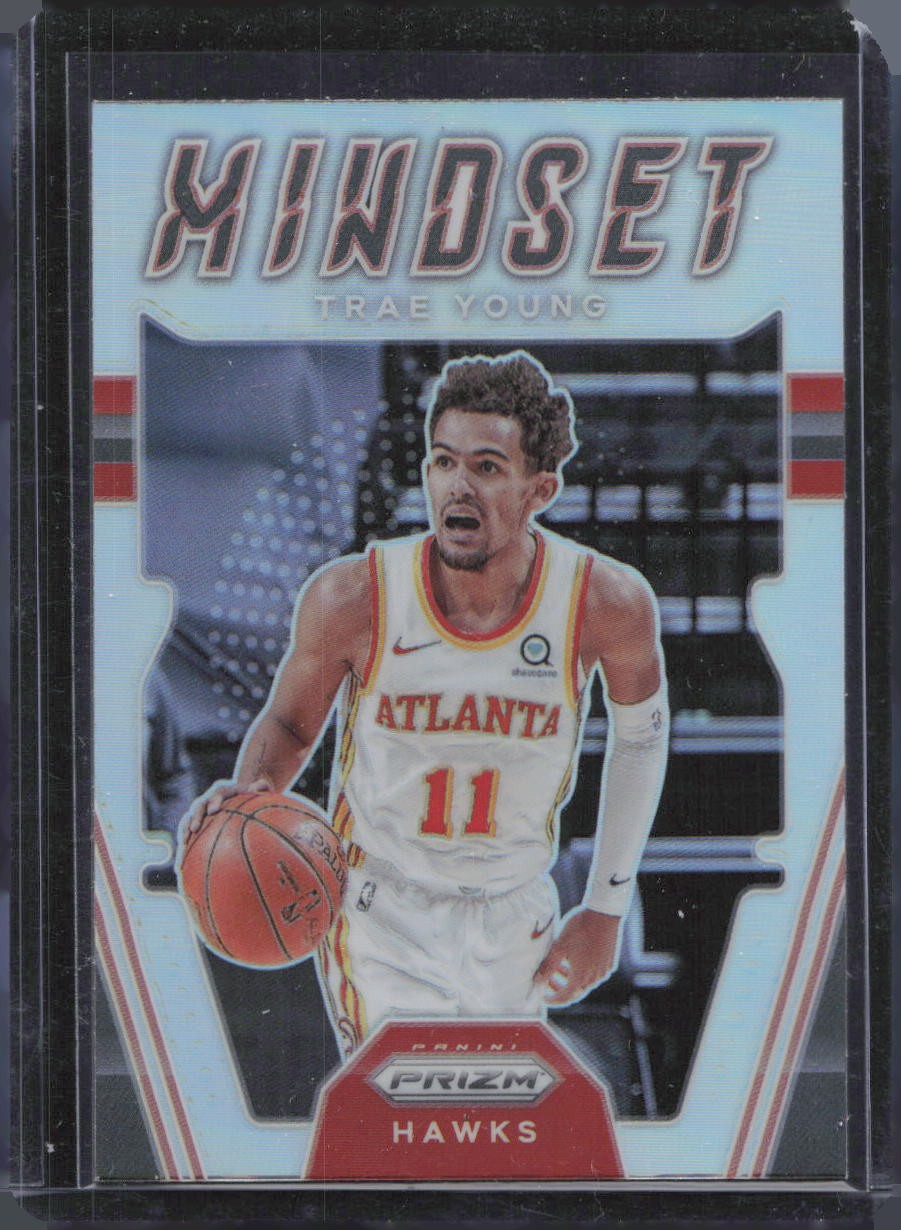 2021-22 Panini Prizm #12 Trae Young Mindset Prizms Silver