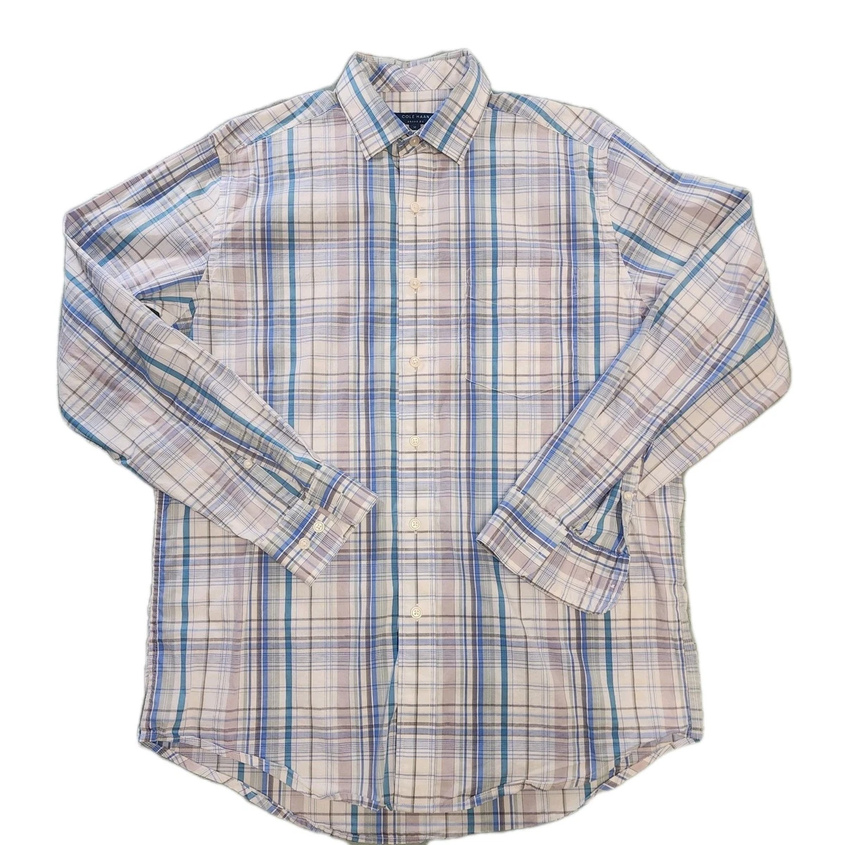 cole haan dress shirts Cole Haan Men's Trafton Polo Shirt - Blue