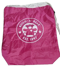 Build-a-Bear Pink Drawstring backpack / bag lightly used 
