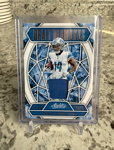 Amon-Ra St. Brown #DDJ-ASB 2025 Panini Absolute Draft Diamonds Jersey card
