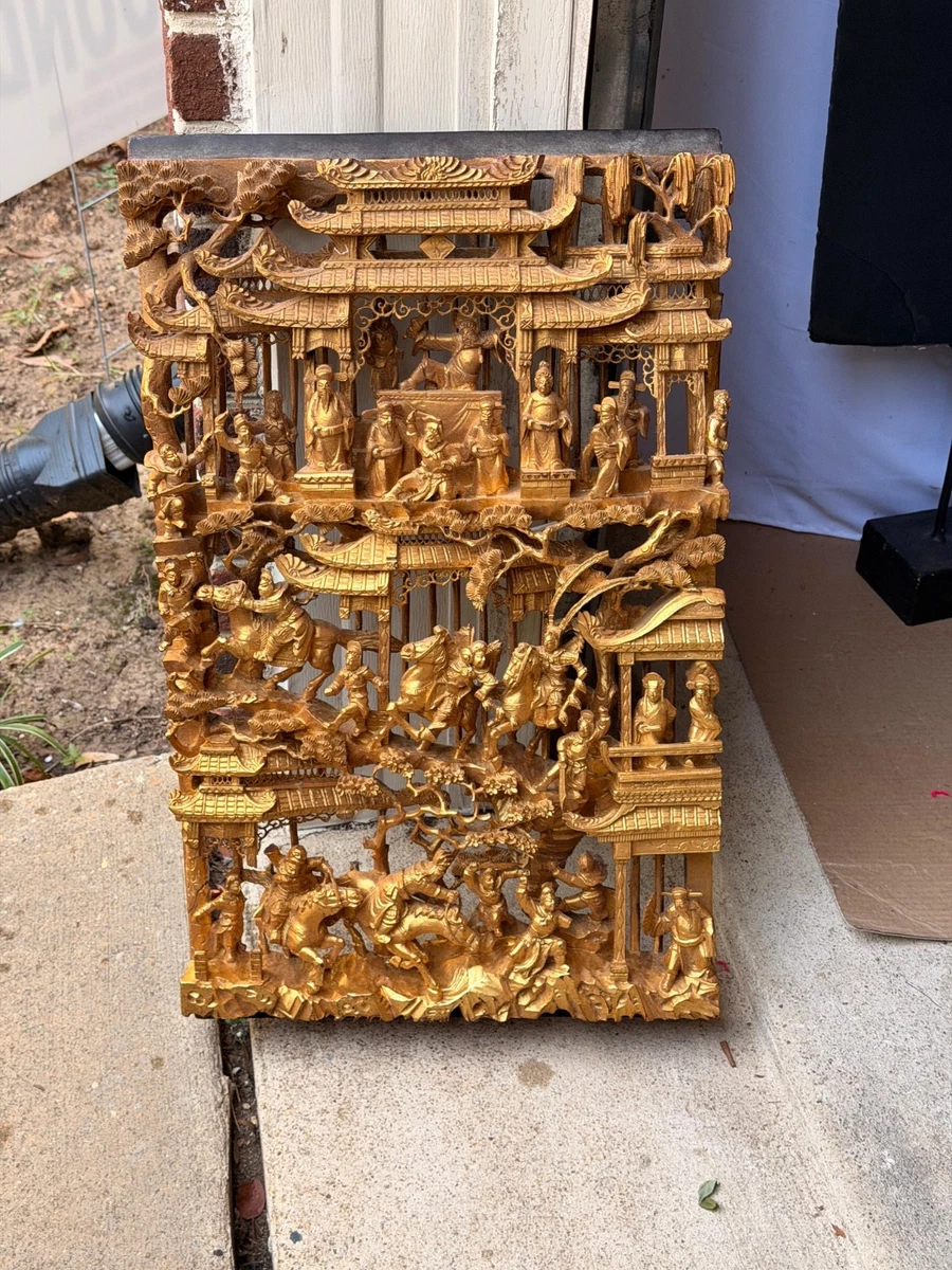Chinese Wood Carving for sale | eBay