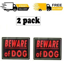 10 In. X 14 In. Aluminum Beware of Dog Sign 2 pack