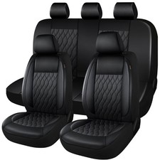 Fundas De Cuero De Lujo Para Asientos De Cinco Plazas Compatibles Con Suv