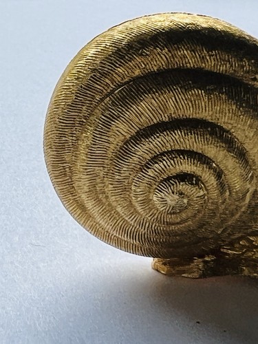 Nastro di misurazione retrattile figura lumaca Firenze vintage tono oro - Foto 17 di 22