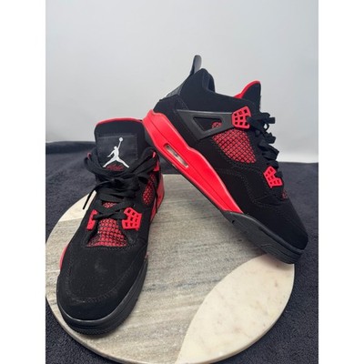 Jordan Air Jordan 4 Retro Red Thunder Black Crimson Mens Size 9.5 CT8527-016