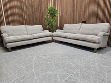 Sofa.com Bluebell 3 Seater & 2.5 Seater Sofas In Stone Brushed Linen Cotton 