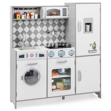 Kids Kitchen Playset w/ Realistic Lights  Sounds Ice Maker Stoves Sink Oven
