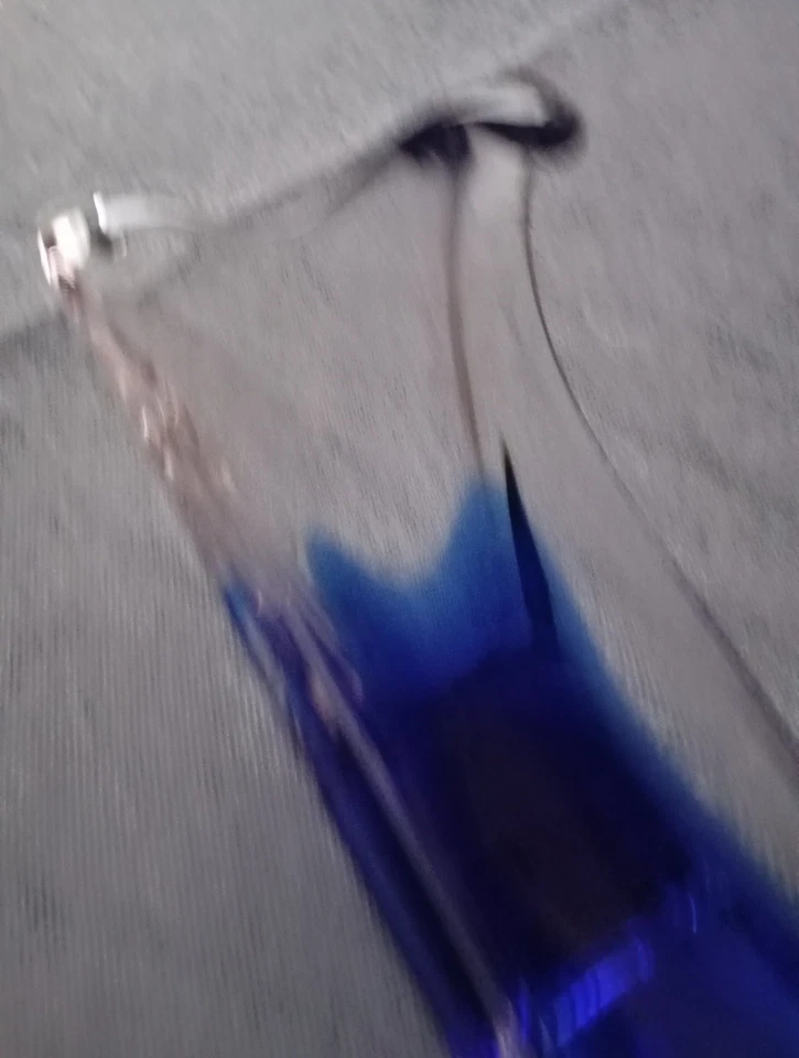 vide poche vase verre cristal bicolore Murano, 30 cm x 8 cm x 10 cm proche neuf - Photo 4/4