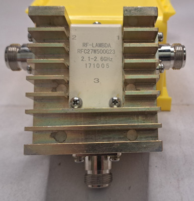Circulator, High Power, RF Lambda RFC27W500G23, 2.1-2.6Ghz, 500W, N-Type Female