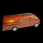 Vtg 1970s Tonka 19” Mighty Custom Skyline Van Slide Door Pressed Steel Orange