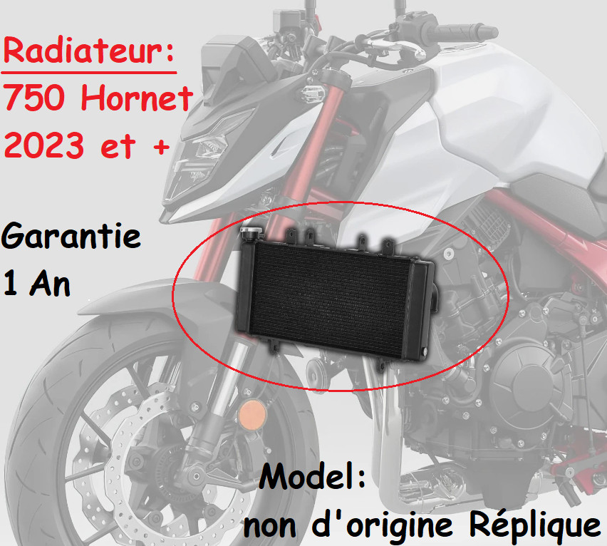 Radiateur moto 750 Hornet pièces de refroidissement CB750 XL750 2024
