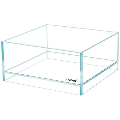 Elegant Glass Air Aquarium Tank with EVA Shock Cushion`^-