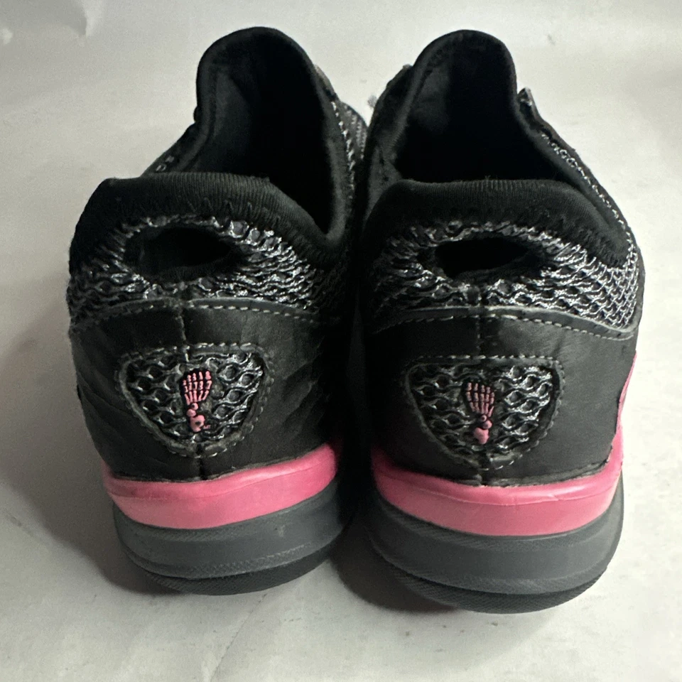 Fila Skeletoes Womens Barefoot Shoes Sz 9 Gray Pink Hiking Running Beach Black - Image 4 of 4
