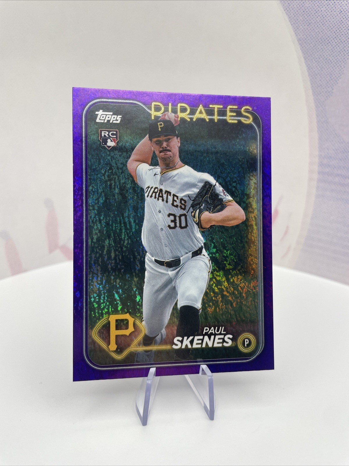 2024 Topps Update Purple Holo Foil #US100 Paul Skenes RC 050/799