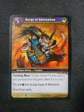 World of Warcraft: Batería "SURGE OF ADRENALINE" #66/268 Habilidad Tarjeta Coleccionable LP