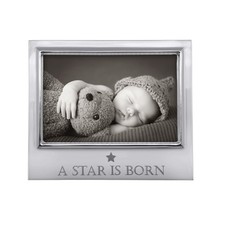Mariposa A STAR IS BORN 4x6 Signature Frame Silver Recycled Metal