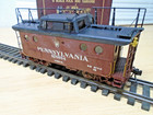 Detailed Sunnyside-ENDO Japan Brass 2-Rail O Scale PRR Caboose with Antenna OB — photo 5
