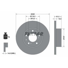 Disque de frein Citroen C25