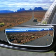 Universal Side Door Mirror Blind Spot Convex Rearview Adjustable Wide Angle