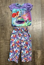 Vintage Disney Princess Ariel Little Mermaid 2 pc Pajamas Baby girl size 24m