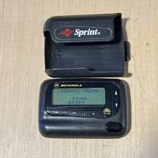 Motorola Vintage 90s Flex Sprint Pager/Beeper w/Clip Turns On  UNTESTED  Read Blw 