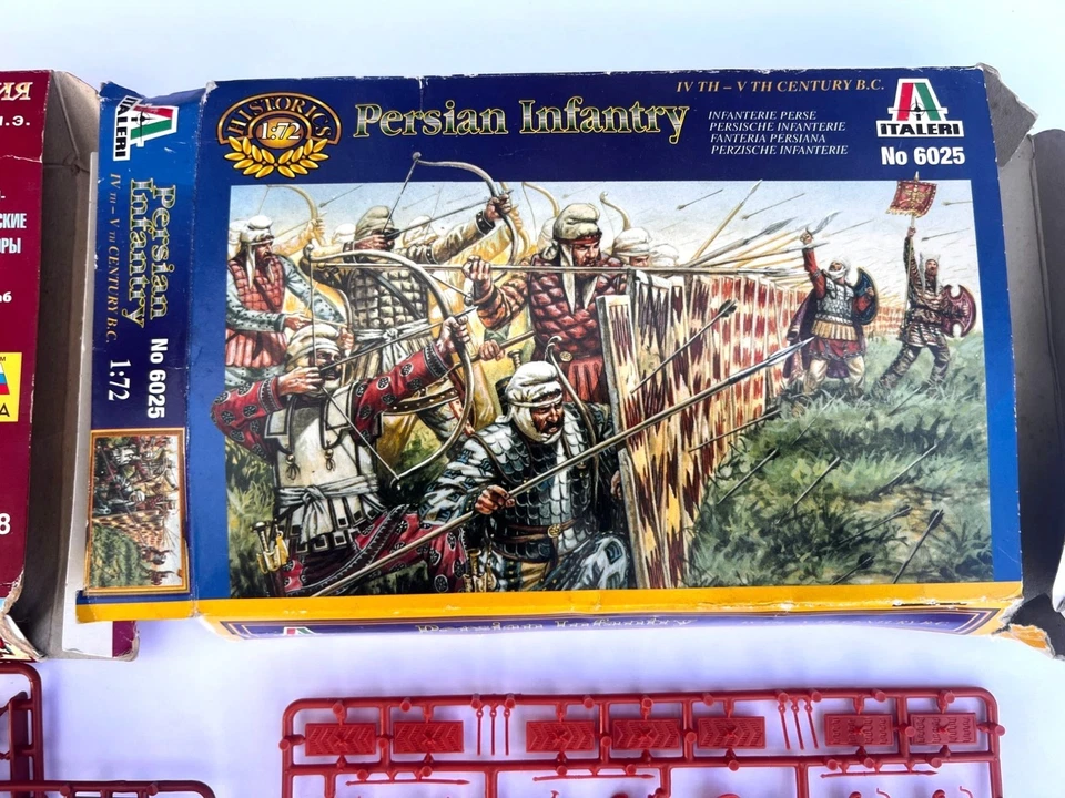 Zvezda 1/72 Persian Cavalry, Italeri 1/72 Persian Infantry Figure Sets 2000–2001 - Image 3 of 4