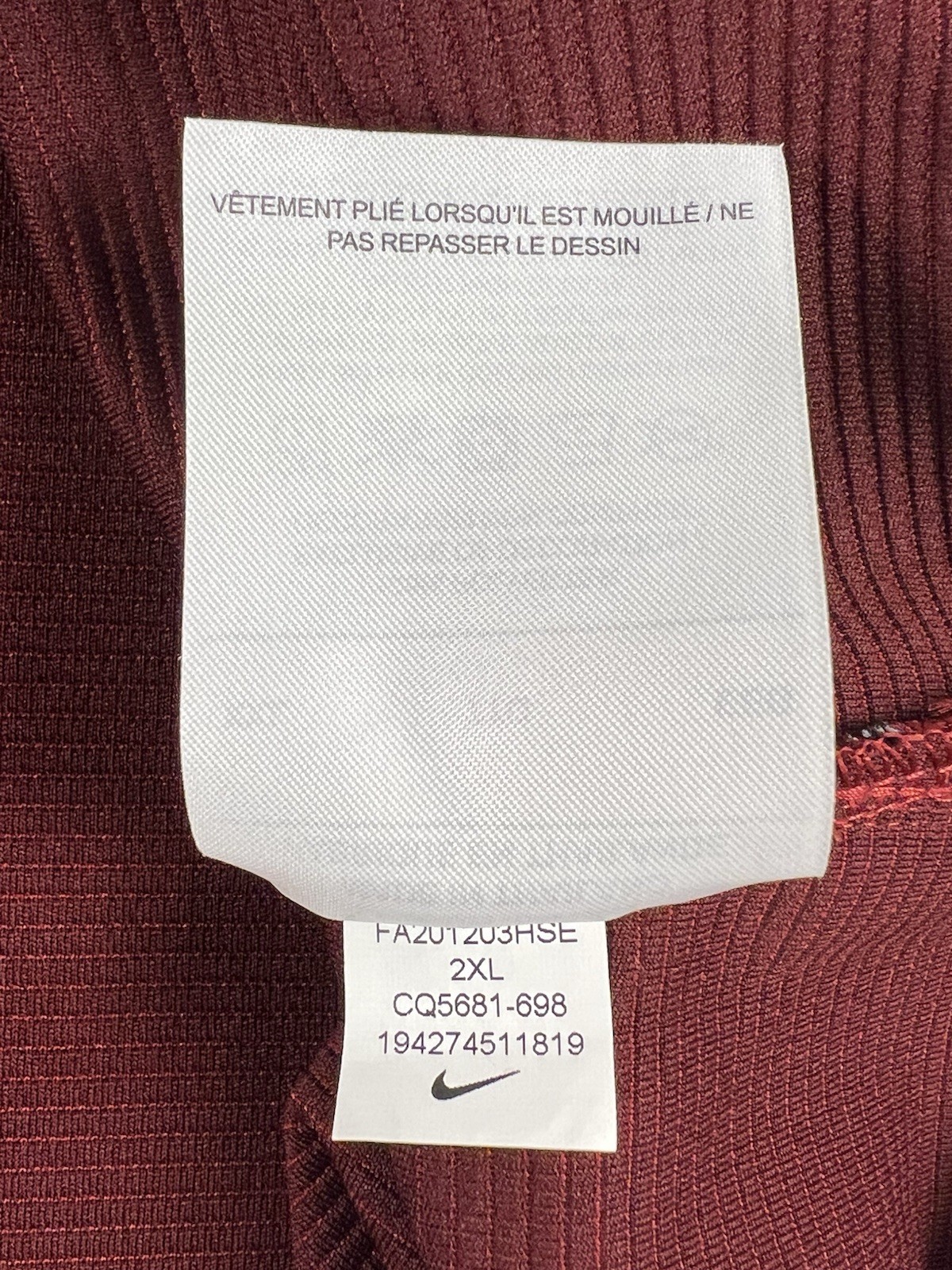 Nike Dri Fit On Field Arkansas Razorbacks 1/4 Zip Jacket Mens XXL Red Coach thumbnail 8