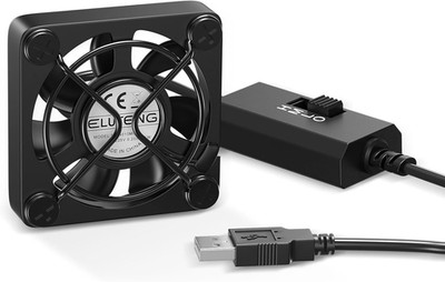 ELUTENG 40Mm USB Lüfter 5V Klein Mini Mit L/M/H 3 Einstellbare Geschwindigkeit, 