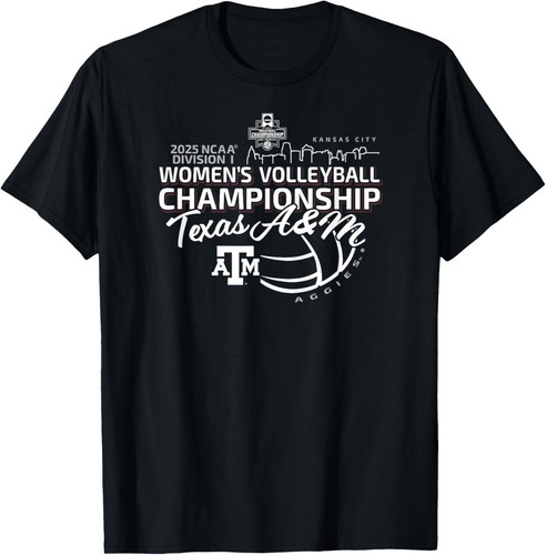 Texas A&M Aggies National Championship 2025 Volleyball T-Shirt