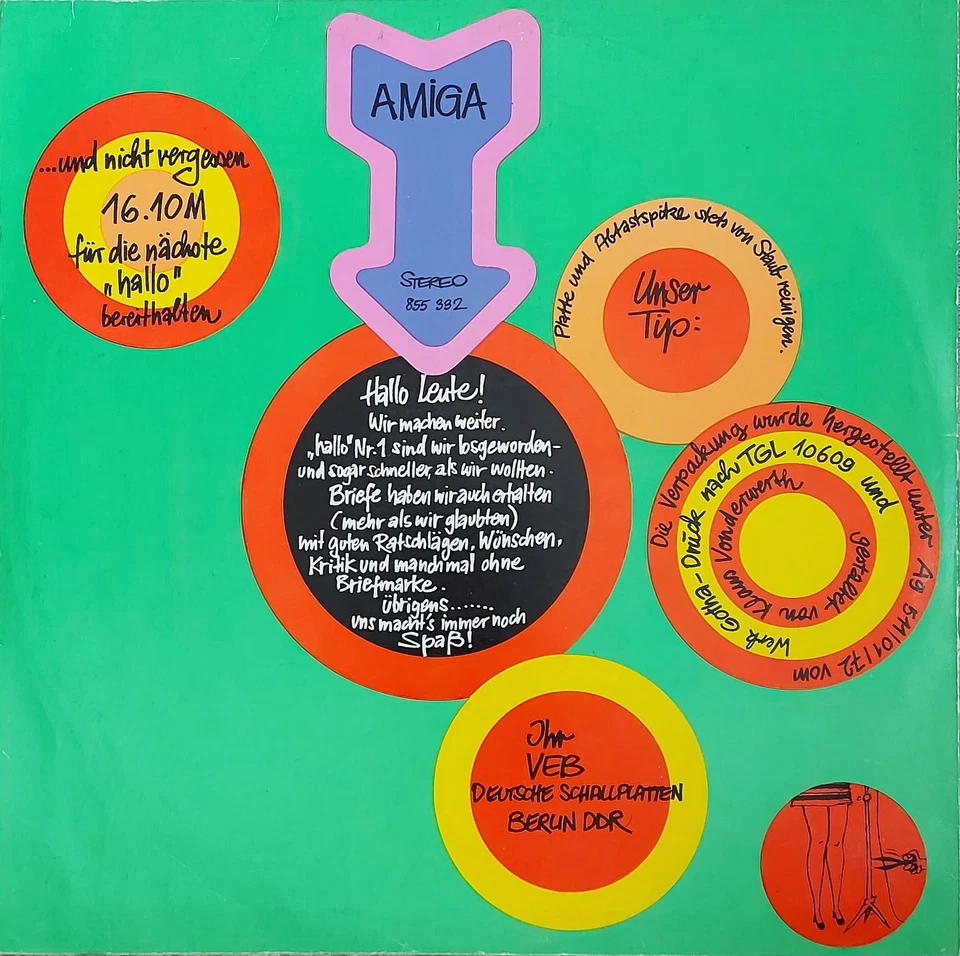 HALLO NR. 2 MIT FOTO ~ 1972 AMIGA 8 55 332 ~ DDR LP VINYL SCHALLPLATTE ROCK SOUL - Bild 2 von 4