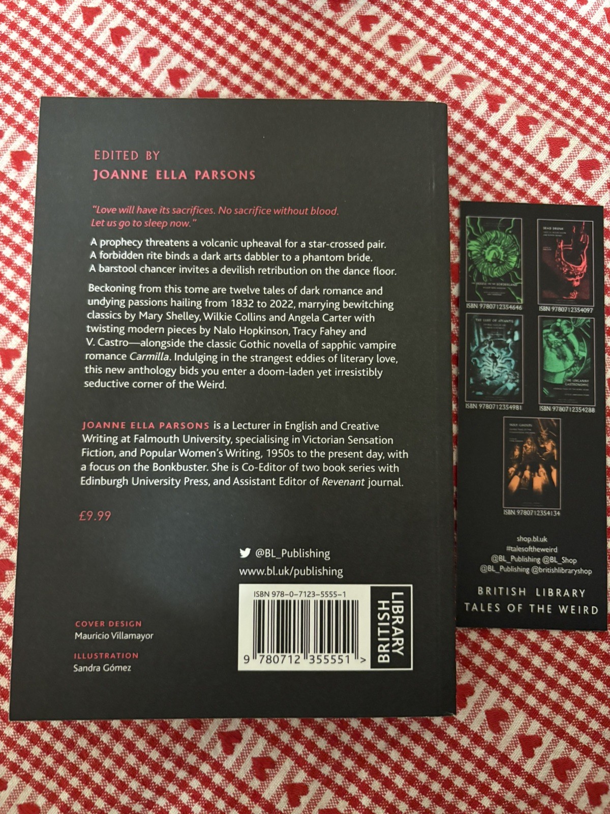 Doomed Romances Strange Tales Joanne parsons British Library bookmark