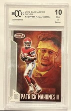 2019 SAGE Aspire Silver Patrick Mahomes II #ASP-PM-1 BCCG 10 Football Card