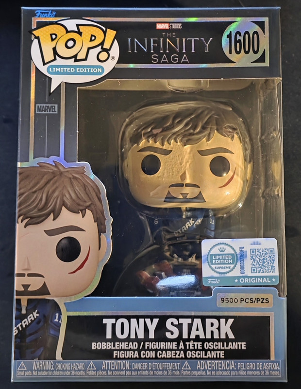 Funko Pop! 1600 TONY STARK Marvel The Infinity Saga Vinyl Bobblehead LE 9500