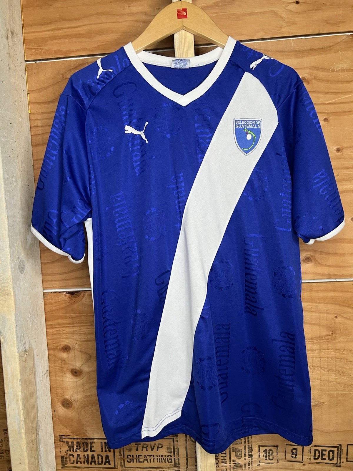 Vintage 90s Puma Guatemala Soccer Jersey Football Shirt XL Made USA