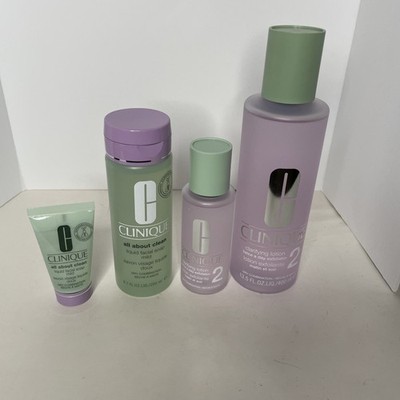 Clinique Great Skin Everywhere 4 Pc Set - Skin Types 1 & 2 New Open Box 