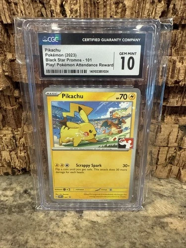 2023 Pokemon Pikachu - CGC 10 - Play! Pokemon Event Stamped Promo - SVP EN 101