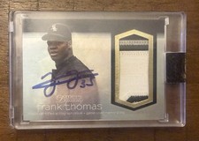 2018 Topps Dynasty Frank Thomas Auto Relic Patch Jersey 2/10 White Sox Autograph