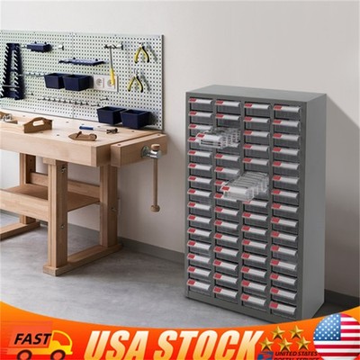 60 Drawers Hardware Tools Storage Cabinet Shop Bolt and Nut Tool Organizing Case